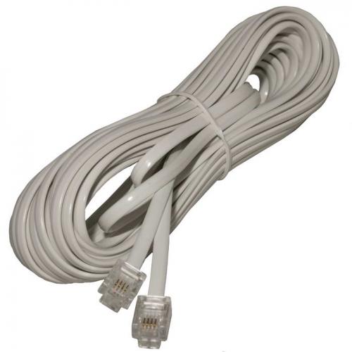 RJ-11 (6P-4C) 10m. white
