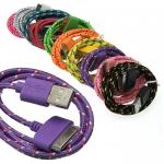 USB to iPhone4 Round braid 1m