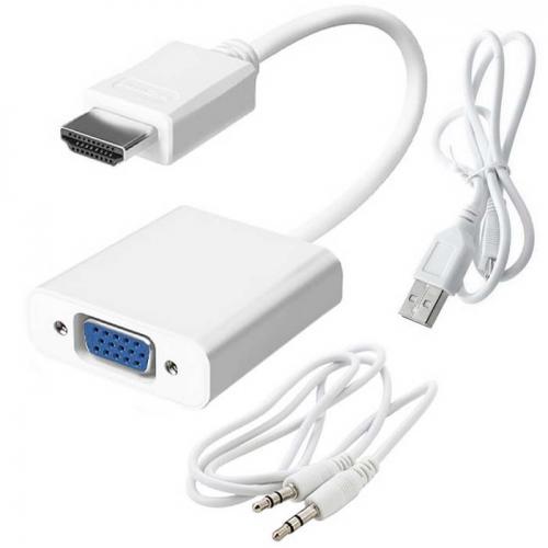 HDMI (m)-VGA (f)+AUX Power