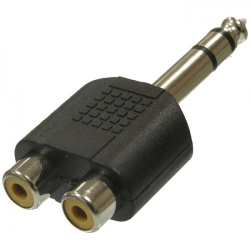 7-0176 / 6.35 stereo-2RCA JACK